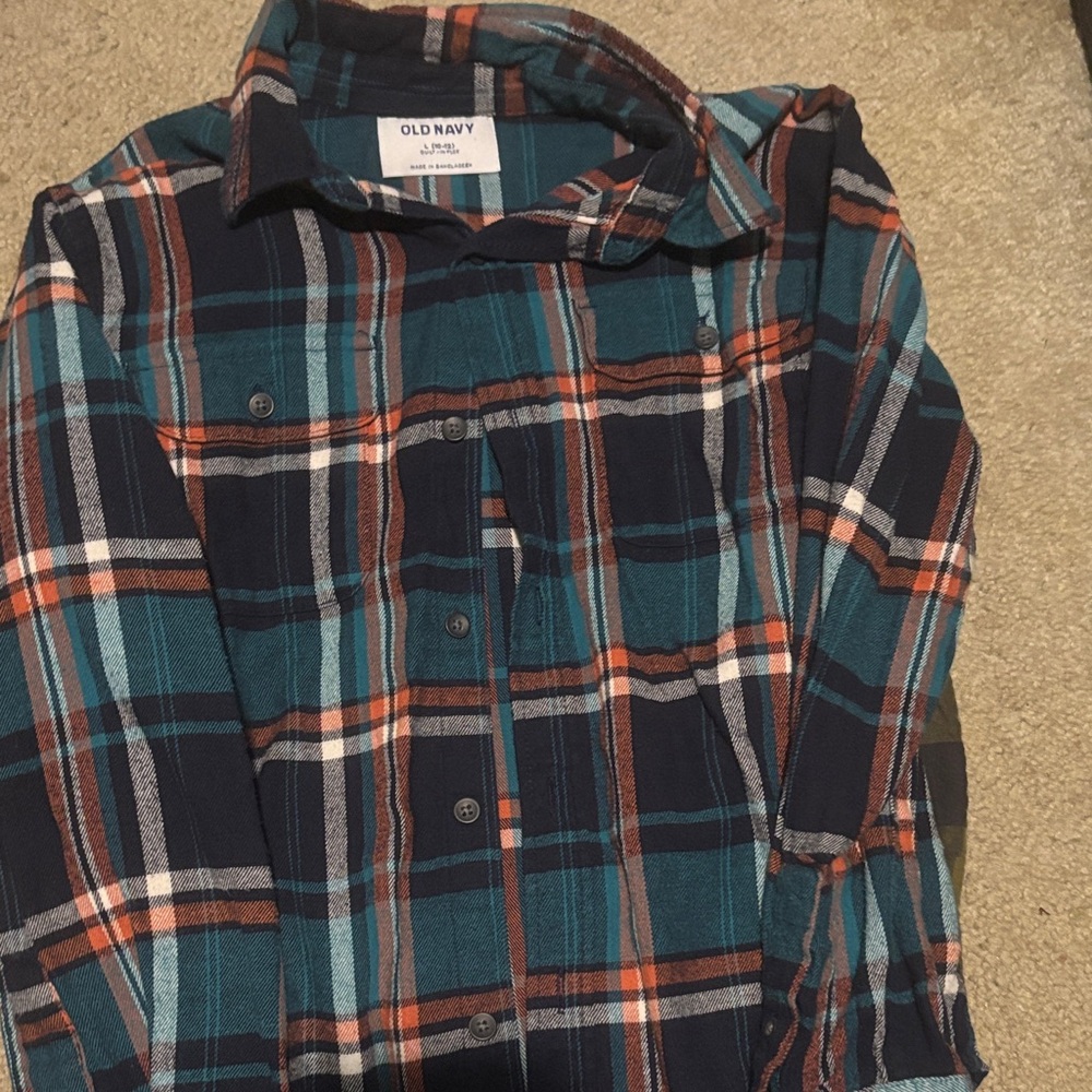 Old Navy Multicolor Plaid Shirt